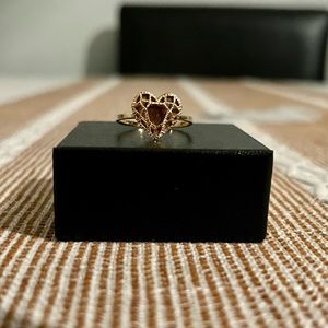 14k Heart Ring